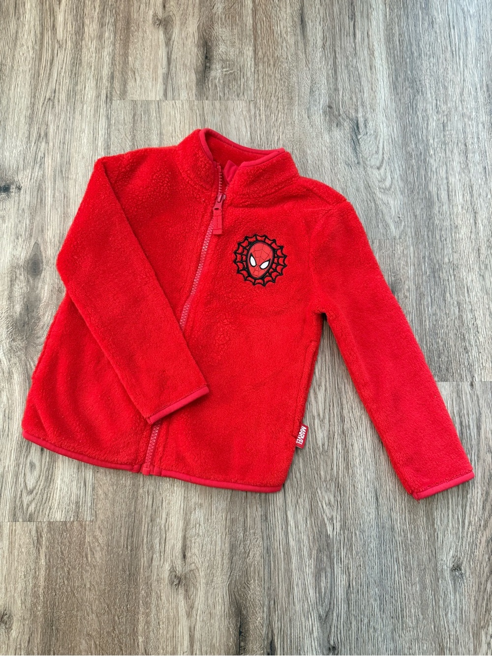 Disney Red Kids Spider-Face Fleece Jacket